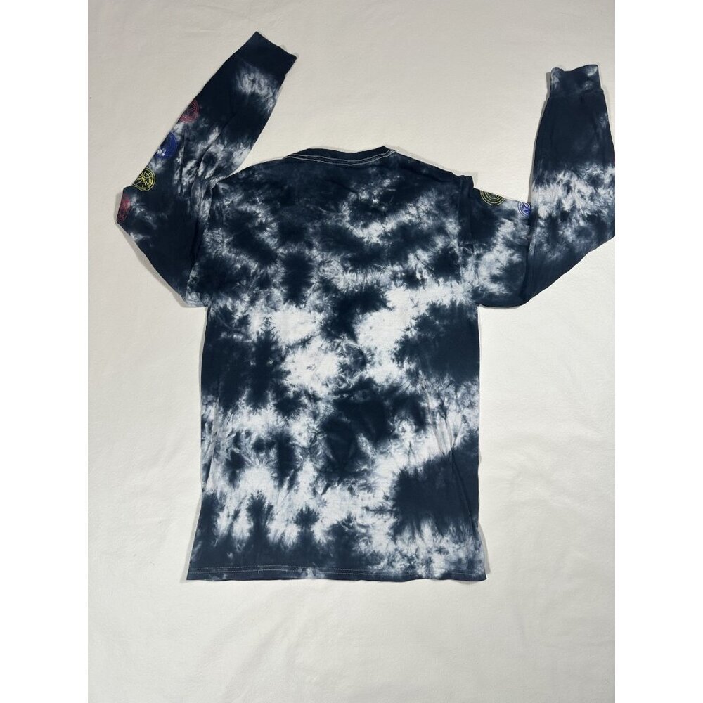 Marvel Logo Adult Tie Dye Long Sleeve T-shirt Size Small - Picture 3 of 5